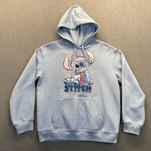 Disney Stitch Graphic Sweatshirt Hoodie Size Large (11-13) ,Blue,Teens,Sweater